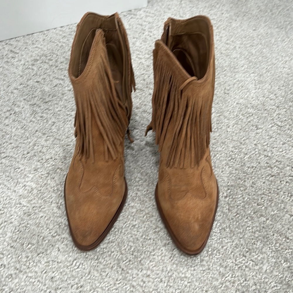 Sam Edelman western booties with fringe